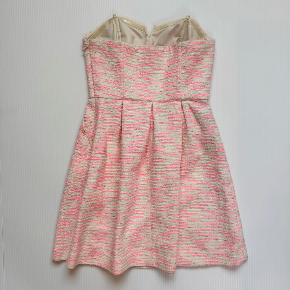 Anthropologie Moulinette Soeurs Pink Tweed Dress Women’s 0 Barbiecore Coquette - Picture 15 of 16